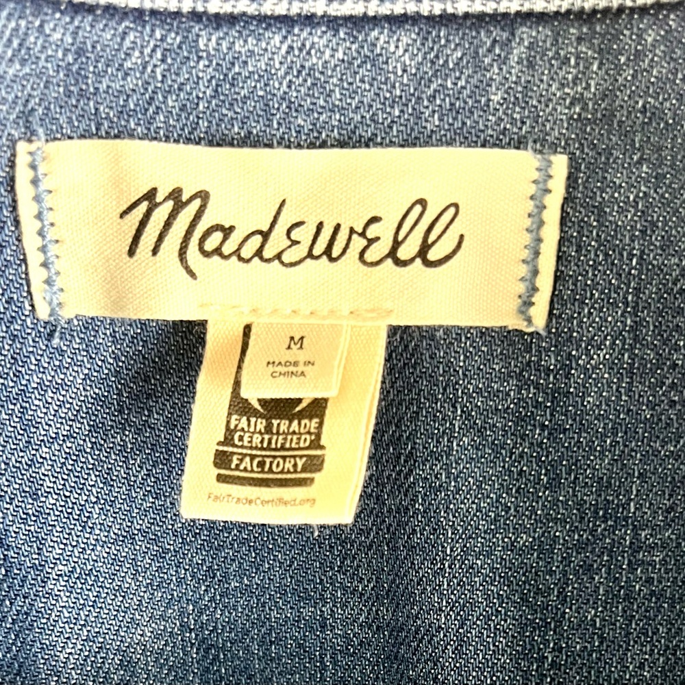 Madewell Drawstring Shirt Jean Jacket - Picture 8 of 12